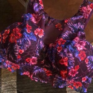Victoria’s Secret pink mesh top bralette - M
